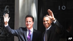 Tổng thống Obama và Thủ tướng Anh David Cameron.