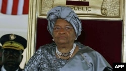 Tổng thống Liberia Ellen Johnson-Sirleaf trong buổi lễ nhậm chức tổng thống nhiệm kỳ 2