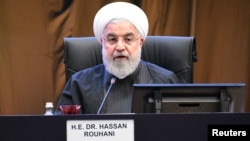 Tổng thống Iran Hassan Rouhani phát biểu tại Hội nghị Thượng đỉnh Kuala Lumpur, Malaysia, ngày 19/12/2019.