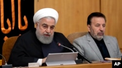 Tổng thống Hassan Rouhani phát biểu tại cuộc họp nội các ở Tehran, Iran, ngày 4/9/2019.