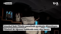 İstanbul’da Filistin panelinde protesto düzenleyen Filistinli iki öğrenci hakkında sınırdışı kararı