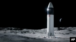 Hình ảnh minh họa về tàu Starship của hãng SpaceX.