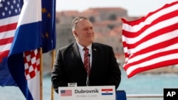 Ngoại trưởng Hoa Kỳ Pompeo đến Croatia vào ngày 2/10/2020.