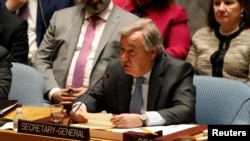 Ông Antonio Guterres,Tổng thư ký LHQ tại trụ sở LHQ, New York, ngày 12/3/2018. 