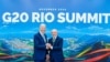 Prezidan Brezilyen Luis Ignacio Lula da Silva akeyi Prezidan Etazini Joe Biden nan Rio de Janeiro, Brezil. 