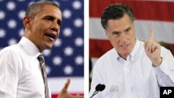 Tổng thống Obama và ứng cử viên đảng Cộng hòa Mitt Romney